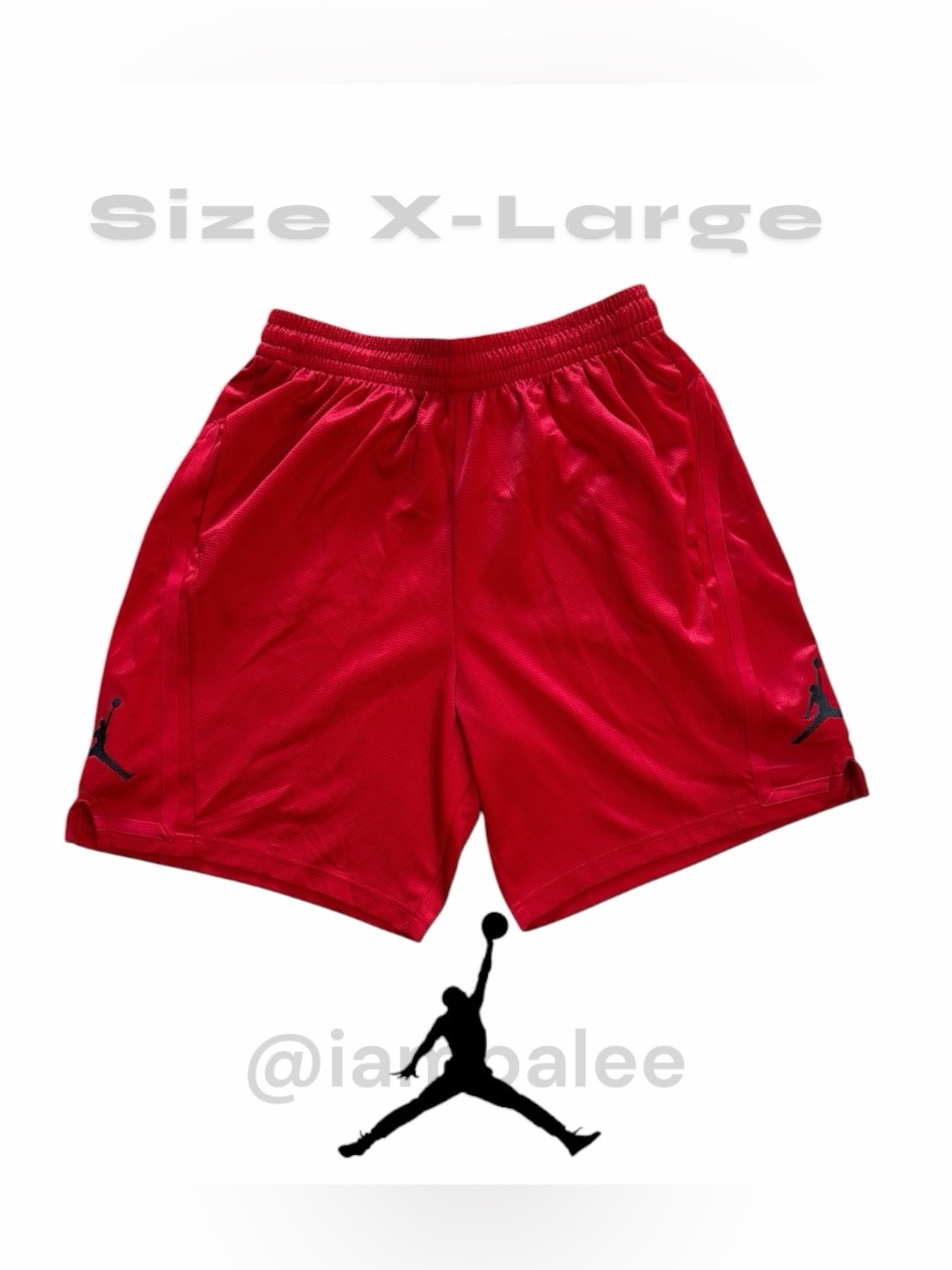 Jordan Classic 8 Shorts Red Men's Size XL.